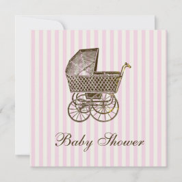 VINTAGE PRAM BABY| BABY SHOWER INBJUDNINGAR