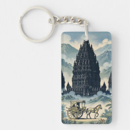Vintage Prambanan Hindu-templet Java Indonesien