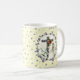 Vintage Praying Angel Påsk Gift Kaffemugg