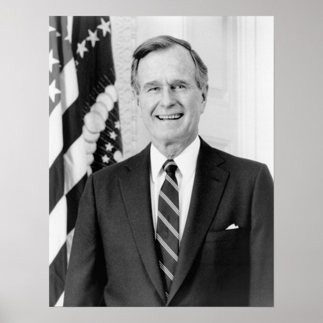 Vintage President George Herbert Walker Bush Poster (Framsidan)