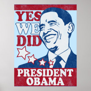 Vintage president Obama Poster