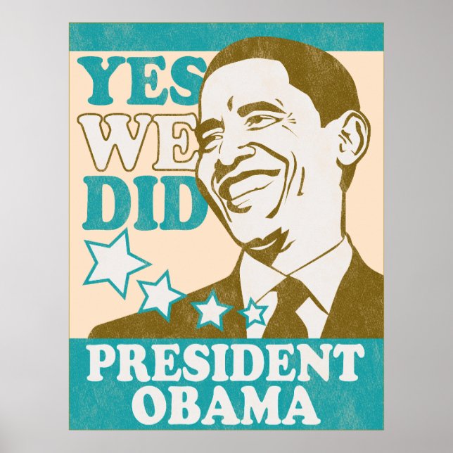 Vintage president Obama Poster (Framsidan)