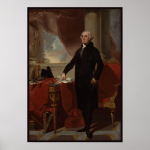Vintage President porträtt av George Washington Po Poster