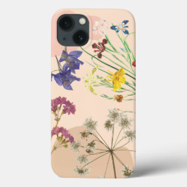 'Vintage Pressad Vildblomma Boho' iPhone 13-fodral