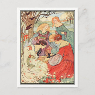 Vintage Prince och Maidens av Florence Harrison Vykort