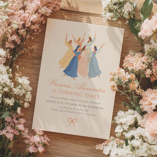 Vintage Princess Fairytale Birthday Inbjudningar (Skapare uppladdad)