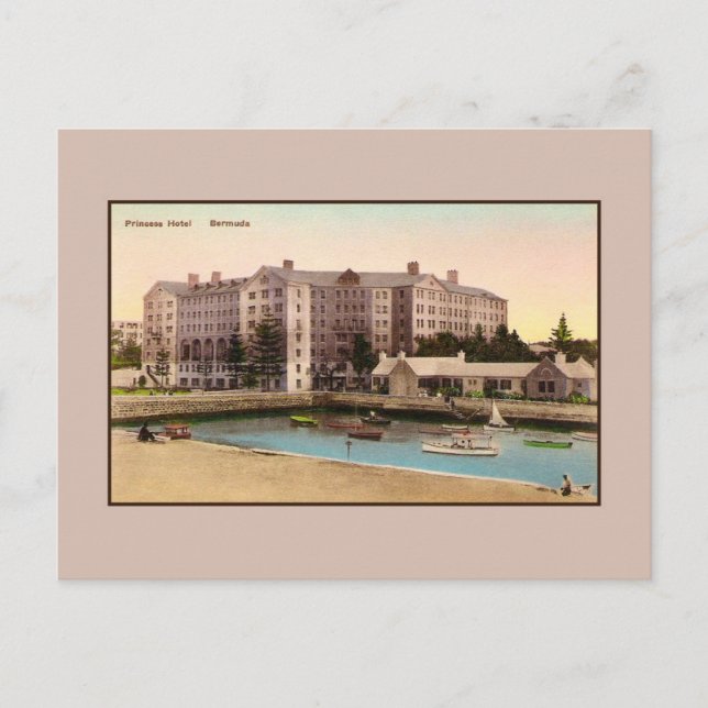 Vintage Princess Hotel Bermuda Vykort (Framsida)