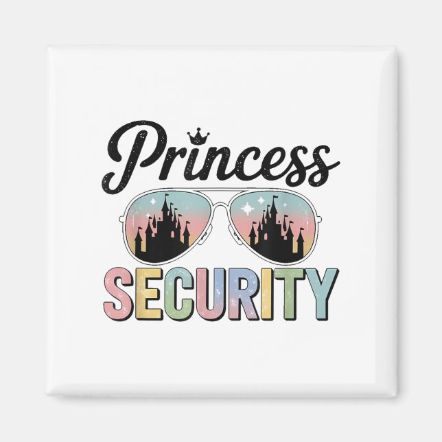 Vintage Princess Security Protection Matching Fami Magnet (Framsidan)