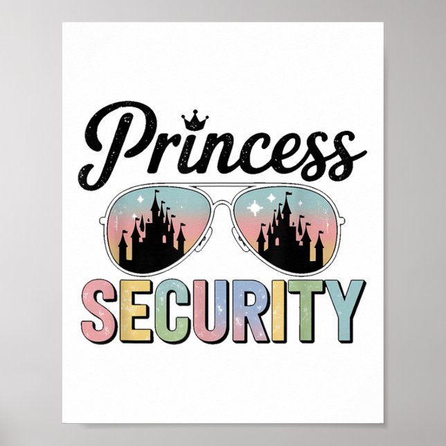 Vintage Princess Security Protection Matching Fami Poster (Framsidan)