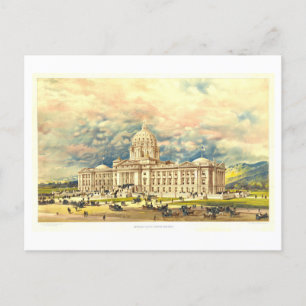 Vintage Print of State Huvudstad in Helena, Montan Vykort