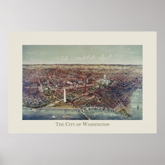 Vintage Print of Washington, D.C. Poster (Framsidan)