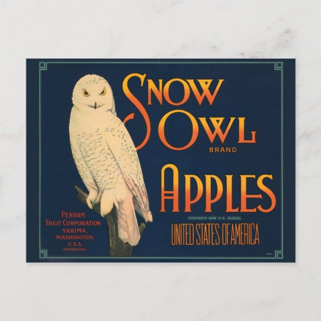 Vintage Producerar Låda-vykort Vykort (Framsida)