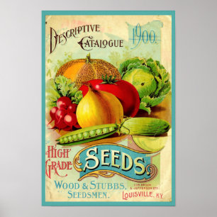 Vintage Producerar Poster utsäde