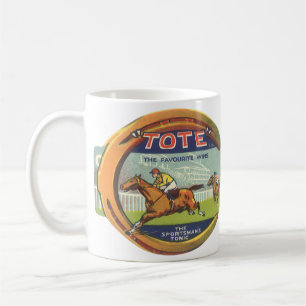 Vintage Product Label Art, Tote Sportsman's Tonic Kaffemugg
