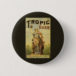 Vintage Product Label Art, Tropik Beer Gladiator Knapp