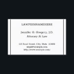 Vintage, Professionell Lawyer-Affärskortet Visitkort<br><div class="desc">Den här nostalgiska,  vintage- och gammaldags affärskortet har ett förnamn och efternamn,  ett företag eller ett företag namn,  en jobbroll namn och kontaktinformation som kan anpassas. Affärskort som dessa kan användas av en professionell som advokat eller advokat.</div>