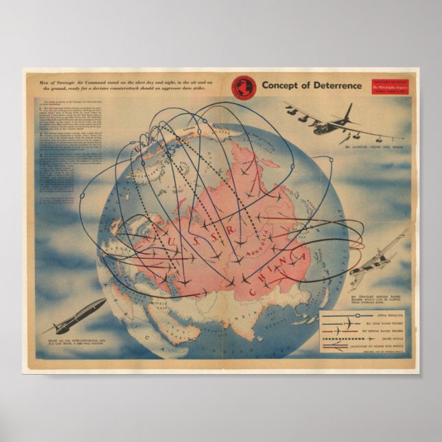 Vintage Propaganda mot Sovjetunionen Poster (Framsidan)