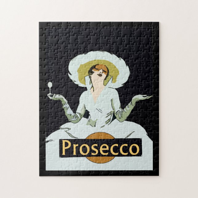 Vintage Prosecco Vin Poster Pussel (Vertikal)