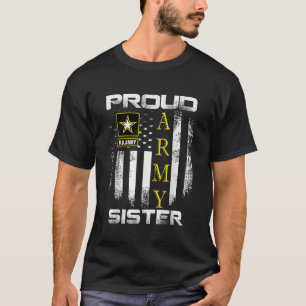 Vintage Proud Army-syster med amerikansk Flagga Gi T Shirt