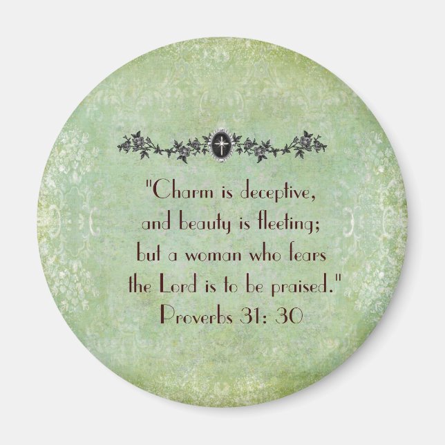 Vintage Proverbs Woman magnet (Framsidan)