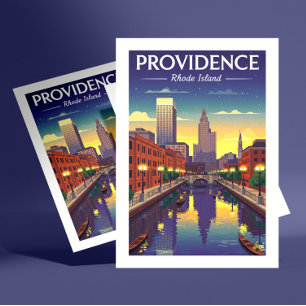 Vintage Providence Rhode island Vykort