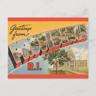 Vintage Providence RI Vykort