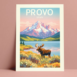 Vintage Provo Utah Vykort
