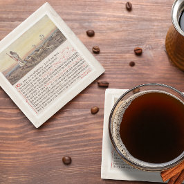 Vintage Psalm 23 Biblical Scripture  Stenunderlägg