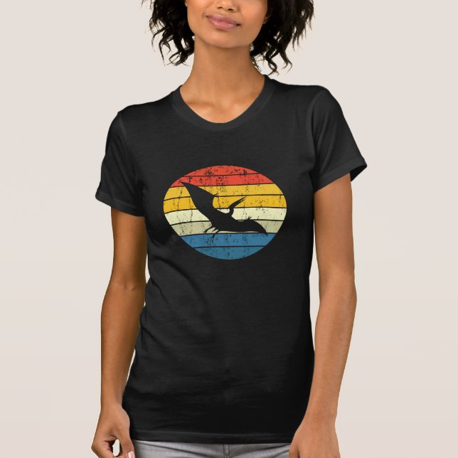 Vintage Pterodaktyl Retro Dinosaur T Shirt (Framsida)