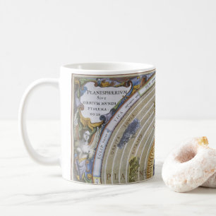 Vintage Ptolemaisk planisfär av Andreas Cellarius Kaffemugg