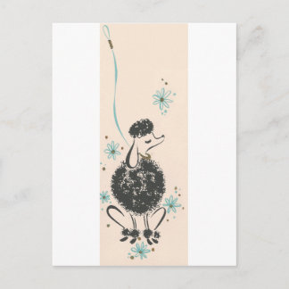 Vintage Pudel Vykort