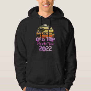 Vintage Puerto Rico All Girls Resa 2022 Vår Bre Hoodie