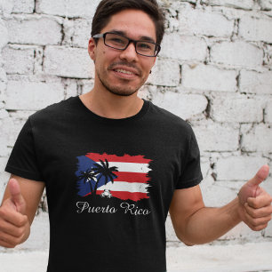 Vintage Puerto Rico Flagga Coqui Boricua T Shirt