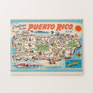 Vintage Puerto Rico Kart Pussel