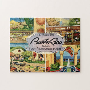 Vintage Puerto Rico Scenes Pussel