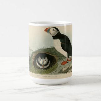 Vintage Puffin Illustration Kaffemugg