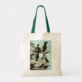 Vintage Puffins och Aquatic Birds av Louis Fuertes Tygkasse