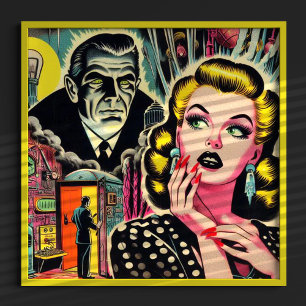 Vintage Pulp-illustration Poster