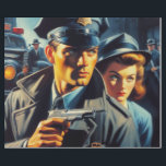 Vintage Pulp Police Illustration Presentpapper<br><div class="desc">Vintage Pulp Police Illustration</div>