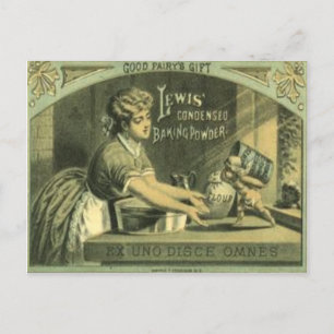 Vintage Pulver-vykort från 1880 Vykort