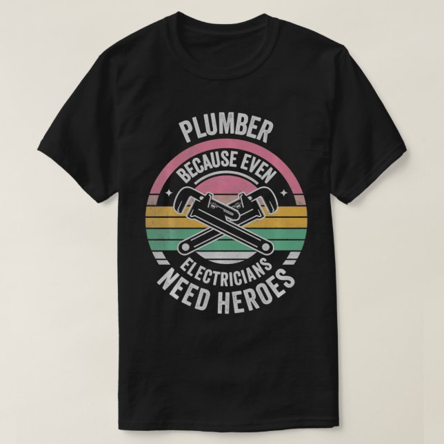 Vintage Pumber eftersom även elproducenter behöver T Shirt (Design framsida)
