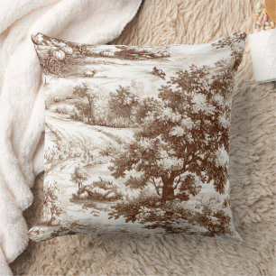 Vintage Pumpa Skörde Landsbygd Toile (10) Kudde