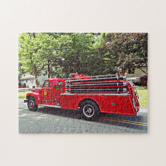 Vintage Pumper Fire Engine Pussel (Horisontell)