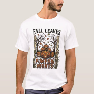 Vintage Pumpetröja Höstlöv Spöklik Skörd A T Shirt