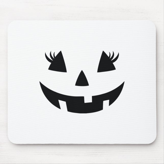 Vintage Pumpkin Ansikte Jackolantern Jack o lanter Musmatta (Framsidan)
