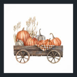 Vintage Pumpkin Cart Poster<br><div class="desc">Vintage Pumpkin Cart Poster</div>