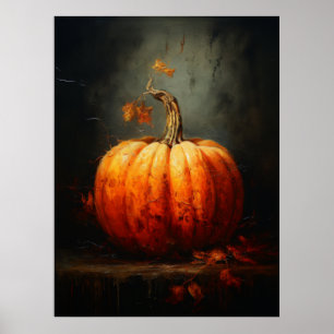 Vintage Pumpkin Farmhouse Stil Poster