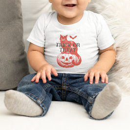 Vintage Pumpkin Fladdermus och Cat Halloween fest T Shirt