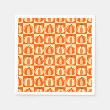 Vintage Pumpkin Orange Tartan PThanksgiving