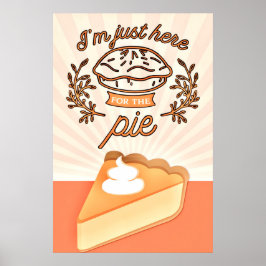 Vintage Pumpkin Paj Illustration Poster